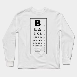 BLM Visual Eye Test Long Sleeve T-Shirt